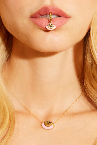 Eye Sea You Necklace Sunkissed Pink