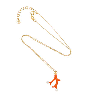 Coral Pearls Necklace