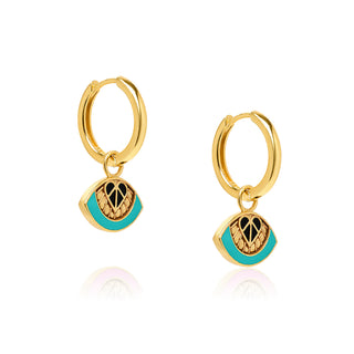 Eye Sea You Hoops Exotic Turquoise