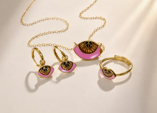 Eye Sea You Hoops Sunkissed Pink