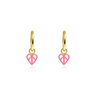 Little Love Hoops - Electric Pink