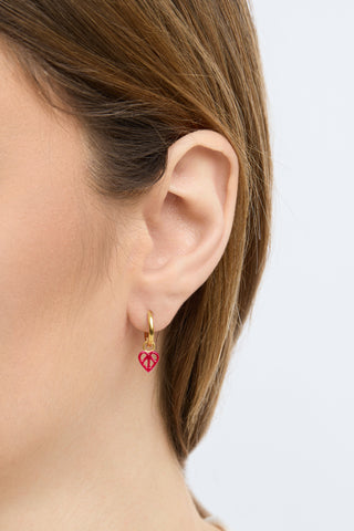Little Love Hoops - Passionate Bordeaux