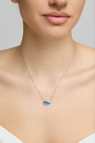 The Ocean Eye Necklace Silver