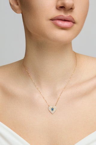 Vintage Love Necklace – Blue Agate