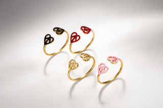Double Love Ring - Iconic Black
