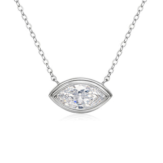 The Crystal Eye Necklace - Silver