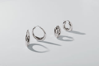 Bold Hoops Silver