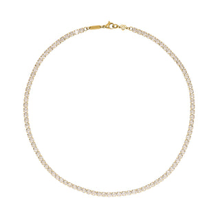 Tennis Bold Necklace Gold