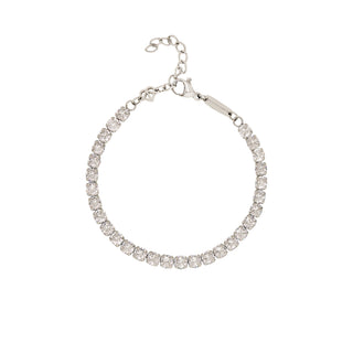 Tennis Bold Bracelet Silver