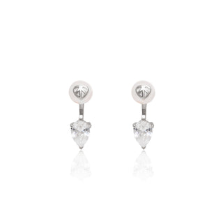 Logo Pearl Teardrops Silver