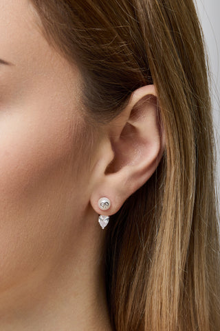 Logo Pearl Teardrops Silver