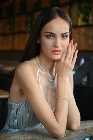 Tennis Bold Bracelet Silver