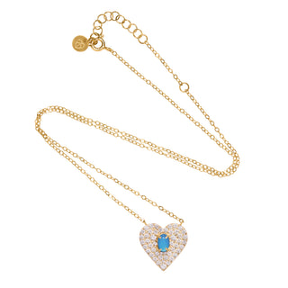 Vintage Love Necklace – Blue Agate