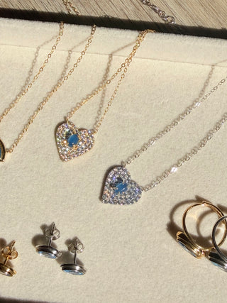 Vintage Love Necklace – Blue Agate