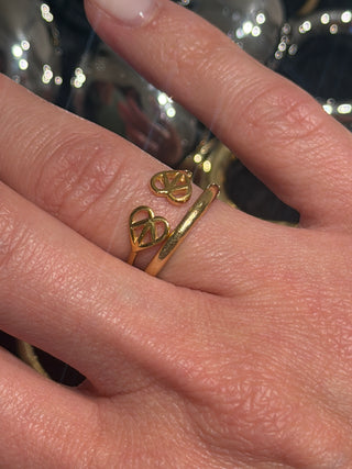 Double Love Ring - Solar Gold