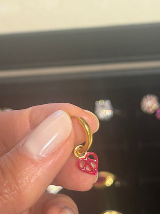 Little Love Hoops - Passionate Bordeaux