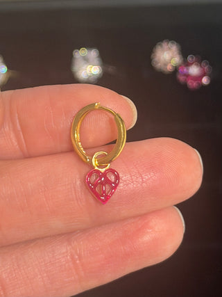 Little Love Hoops - Passionate Bordeaux