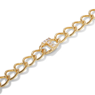 Initial ''T'' Bracelet Pave