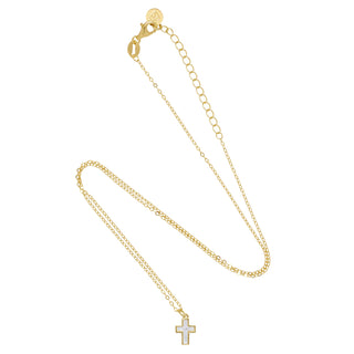 Little White Cross Necklace