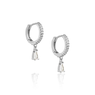 Drop Hoops Silver