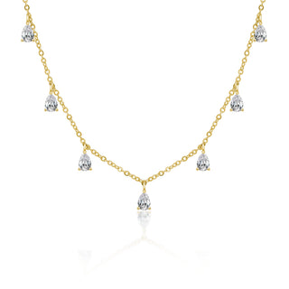 Multi Drops Necklace Gold