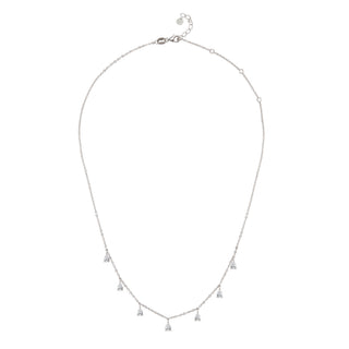 Multi Drops Necklace Silver