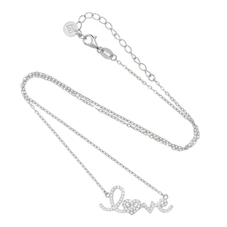 My Love Necklace Pave Silver